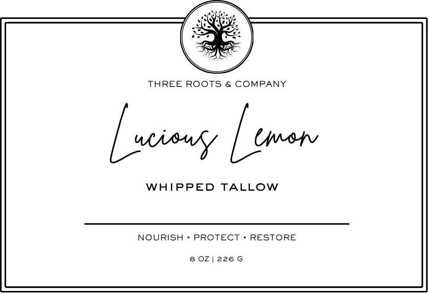 Calendula & Rose Petal Infused Whipped Tallow – Full Body Moisturizer - LUSCIOUS LEMON