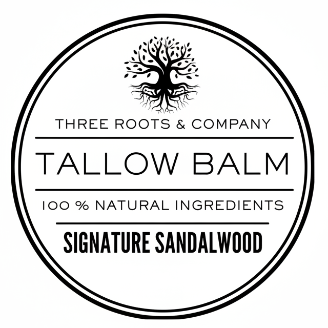 Calendula & Rose Petal Infused Grass Fed Tallow Balm – Full Body Moisturizer - SIGNATURE SANDALWOOD
