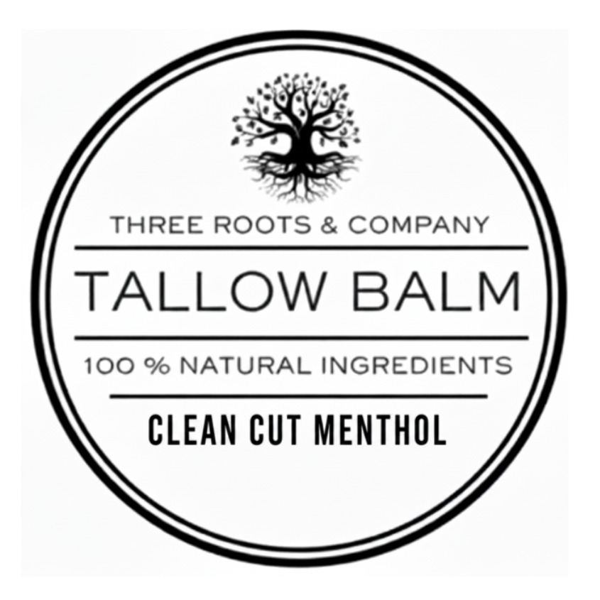 Calendula & Rose Petal Infused Grass Fed Tallow Balm – Aftershave - CLEAN CUT MENTHOL